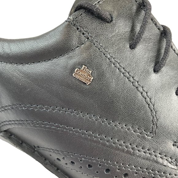 Finn Comfort New Shoes Mens Sz 10 Black Montana Budapest 1212 Brogue $362 Loafer - Picture 6 of 10